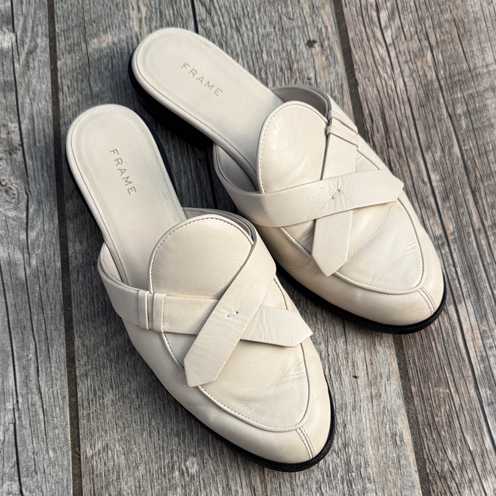 Frame Le Willoughby Mule Slide 37 ½ Off White